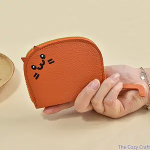 Cute Cat Card Wallet for Women, Mini Cartoon Coin Purse with Multiple Card Slots, Compact Small Wallet for Coins, Cash, Daily Use, Handbag Accessory, Trendy Girly Gift