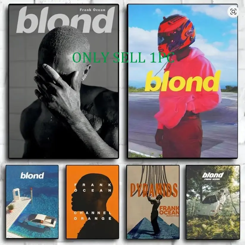 1PC Unframed Frank Ocean "Blond" Album Print Poster | Pop Artist | Canvas Art | Modern Minimalist Design | Living Room Decor | Home Wall Art | Wall Art Decoration | Fan Gift - Unframed (11 Designs Available)