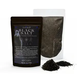 Yerbero Black Salt for Protection 5oz (141g) – Sal Negra para Brujeria – Spiritual Cleansing, Rituals & Spells – Premium Consecrated