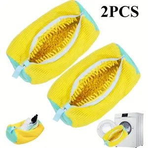 2 Pack Lazy Shoe Washing Bags for Machine Wash Protect Sneakers and Shoes from Damage Durable Cylinder Laundry Bag for Home Laundry Care
