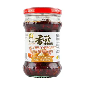 LAOGANMA Mushroom Chili Oil Sauce 210g - Authentic Chinese Flavor, Umami Rich Condiment