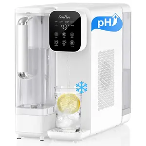 SimPure Y11C-A UV Reverse Osmosis Water Filter Countertop with Cold Water & Alkaline Mineralization, 6-Stage RO Filtration System, 43-59°F Adjustable, Detachable Pitcher, No Installation