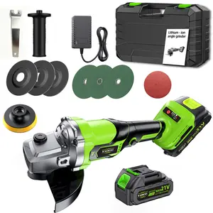 YUNXI 8300-12000r/min New heavy-duty 5/8''angle grinder with lithium-ion batteries, professional polishing machine, multi-function tools, rugged construction, suitable for grinding and polishing, car, boat, flooring, furniture refurbishment