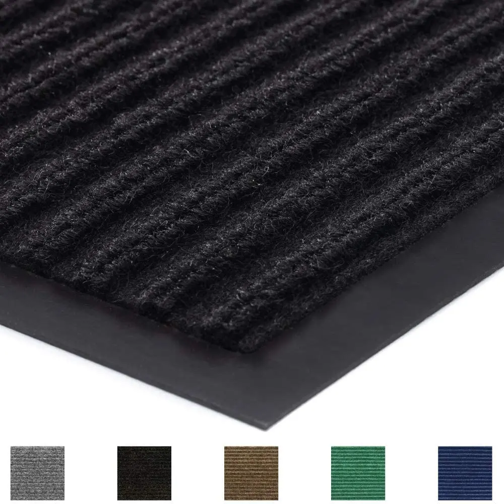 GORILLA GRIP Waterproof Traffic Guard Door Mat, Heavy Duty Entryway Mats, Strong Backing Commercial Utility Rugs for Office Hallway, Garage Floor and Home, Low Profile Carpet Runner