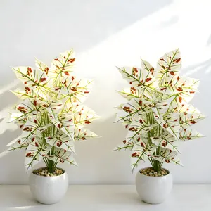 High-Quality Artificial Elephant Ear Plants, Variety, Ideal for Office Decor, Home Decoration, Restaurant Bar Setup, Gift Idea