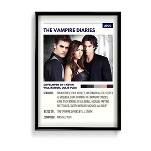 The Vampire Diaries Retro Wall Art - POSTER NO FRAME