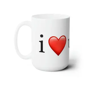 Ceramic "I heart u" Mug 15oz