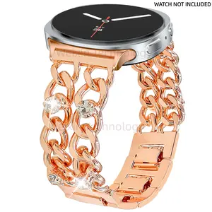 Sparkling Diamond Strap Compatible with Samsung Galaxy Watch 8 40mm/44mm/Classic 46mm, Unique Bracelet Strap for Women, Suitable for Galaxy Watch 8 Classic 46mm Women's Chain Strap 1 piece Smart Watch Straps