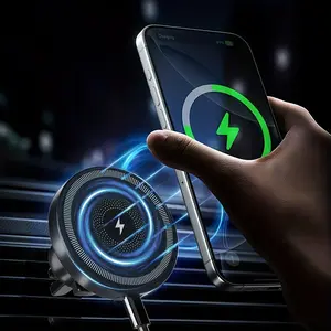 Magsafe Car Charger, 15w Magnetic Wireless Car Charger, Magnetic Phone Holder for Cars, Fast Charging Magsafe Charger for iPhone Series, Multifunctional Charger