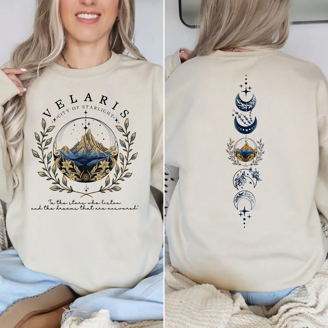 Velaris City Of Starlight Sweatshirt, The Night Court Shirt, SJM Merch Shirt, Court of Dreams, Rhysand, Velaris ACOTAR Shirt, Booktok Merch, Bookish Sweatshirt, Book Lover Gift