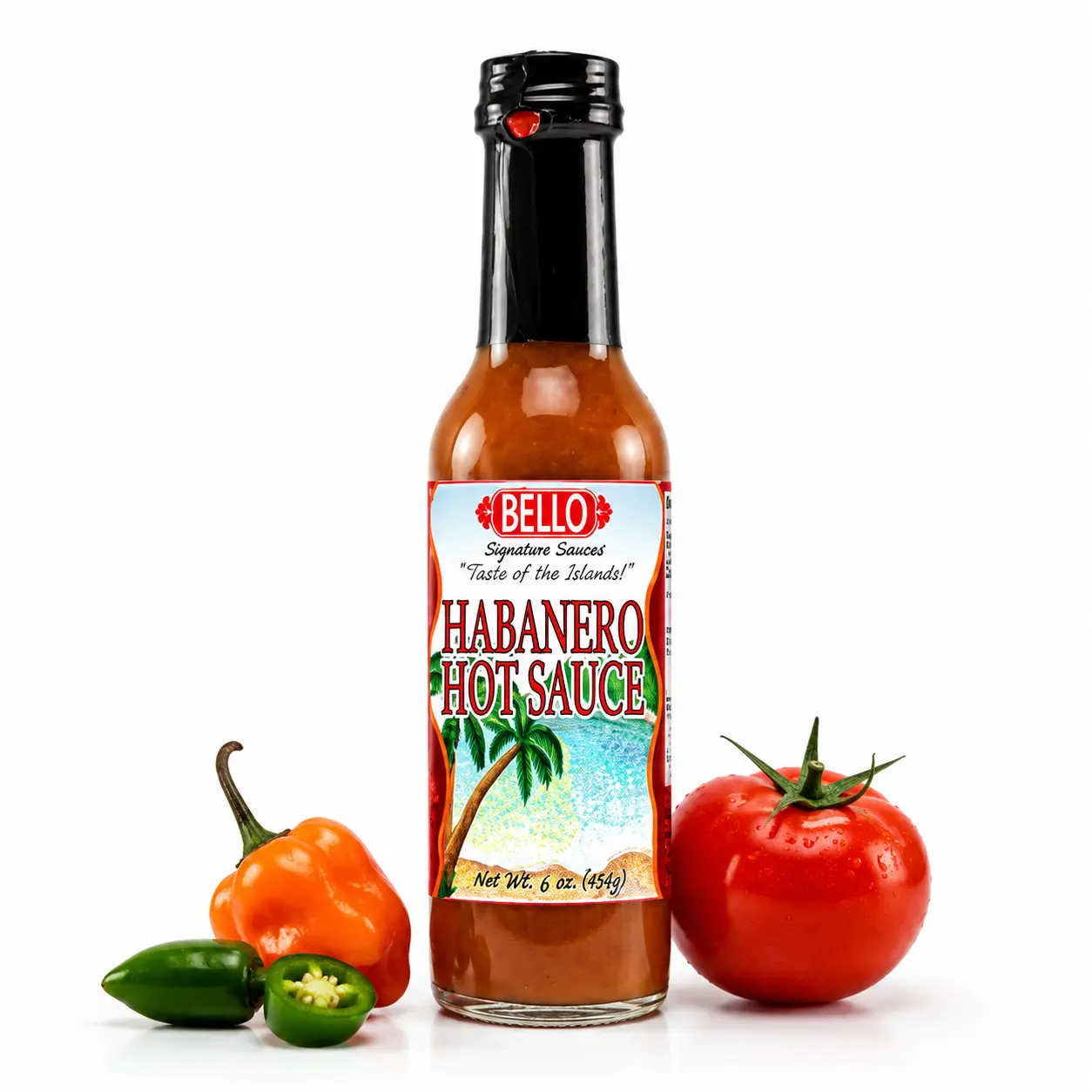 Bello Signature Habanero Hot Sauce – Premium Spicy Habanero Pepper Sauce with Bold Heat & Flavor – Gourmet Hot Sauce for Tacos, Chicken, Seafood, Burgers, BBQ, Marinades, Dipping & Everyday Meals