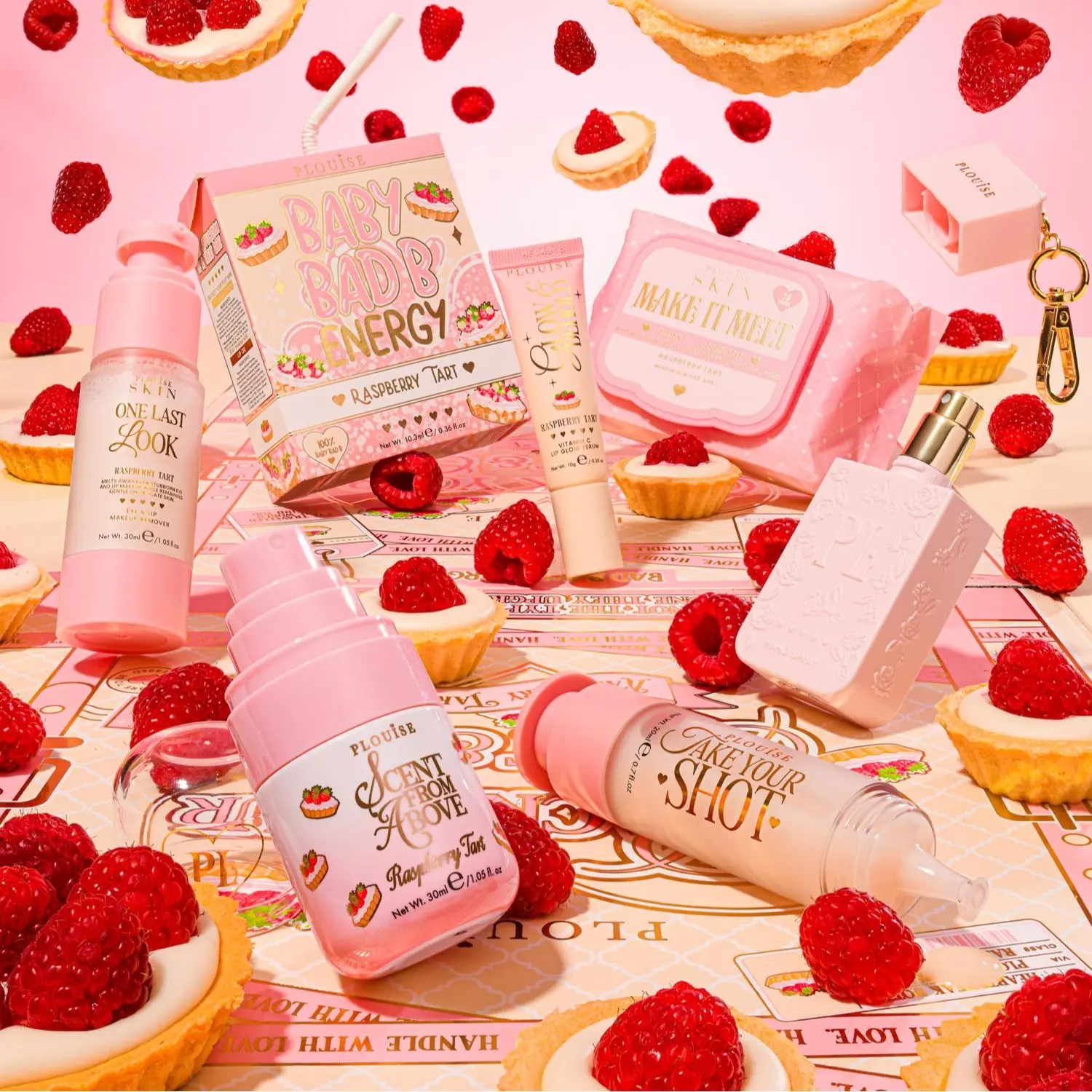 P.Louise Summer Served Sweet - Pack Your Shit & Go Raspberry Tart Suitcase Bundle