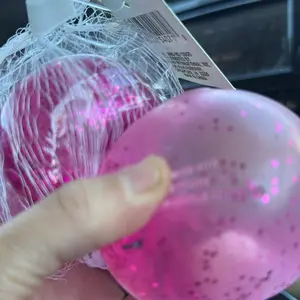 Water texture glitter squishy ball stress relief toy