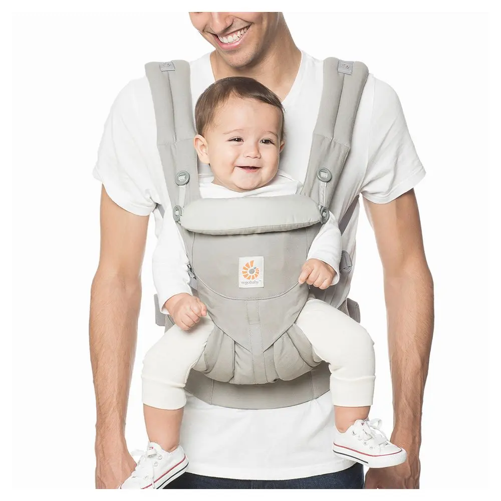 Ergobaby Omni 360 All Carry Positions Baby Carrier for Newborn to Toddler - Pearl Gray - 7-45 lbs