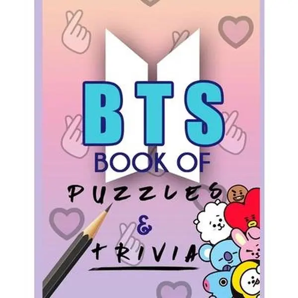 BTS KPOP Brain Activities Book - Purpleyou Press Paperback, Includes Fun Facts, Crosswords, Mazes