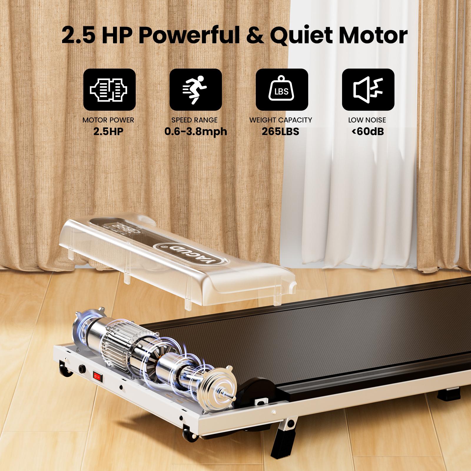 Walking Pad with Incline, Yagud Incline Walking Pad for Home，Under Desk Treadmills for Home with Remote Control, Walking Pad Treadmill with Manual Incline, LED Display, 265LBS Weight Capacity SpringStatements