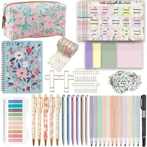 Study Supplies Journaling Kit with Tabs and Notebooks, Bibles Highlighters and Pens No Bleed,  Study Kit for Women Students Beginner Christian Gifts