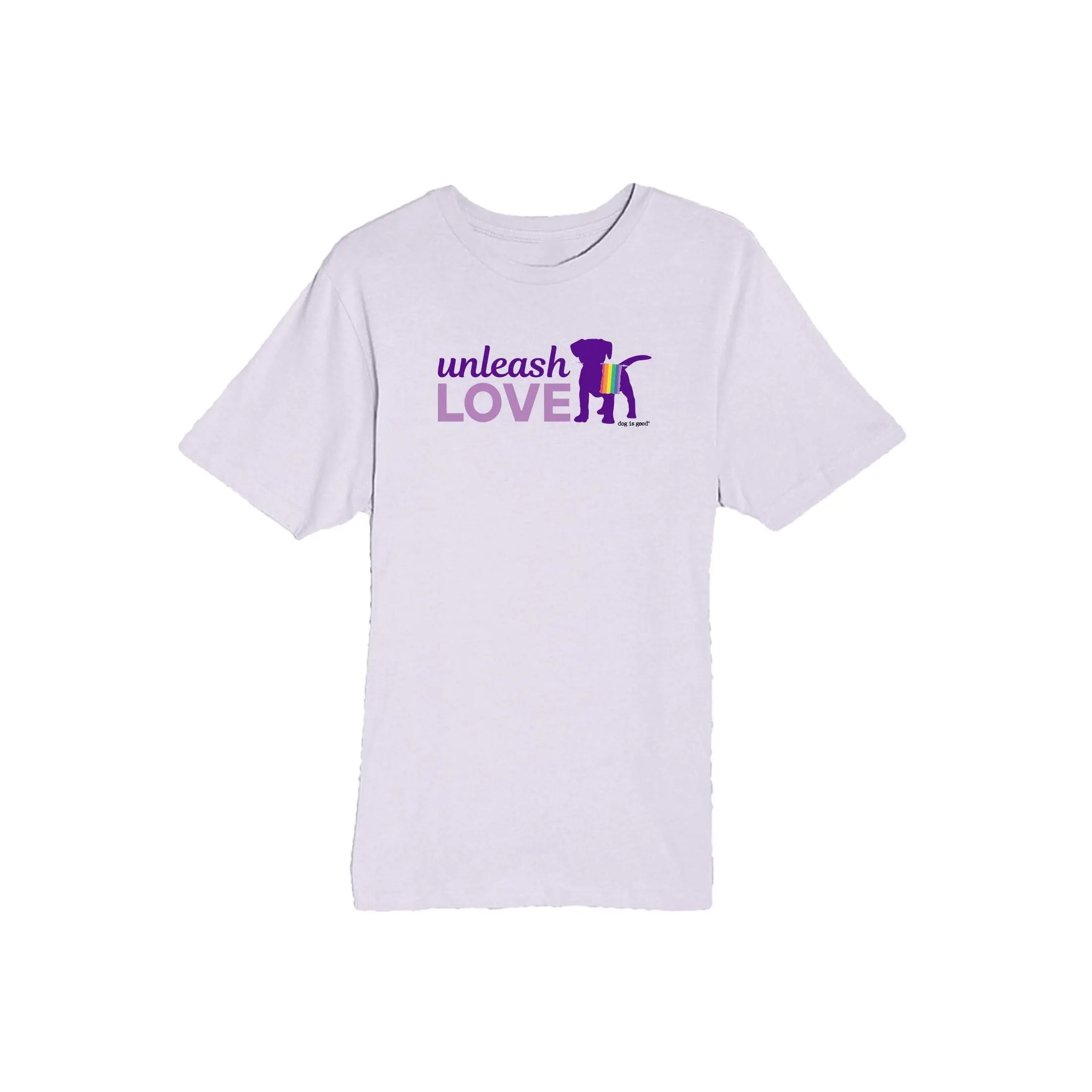 Lilac Graphic T-shirt, Unisex Casual Short Sleeve Streetwear Top with 'Unleash Love' Print, 100% Soft Cotton, Shortsleeve, Fabric, Tshirt, Fit