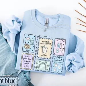 Dental Assistant Sweatshirt • Dental Office Stamp Sweater • Dental Hygienist Gifts • Dentist Assistant Gift • Dental Hygiene Crew Pullover