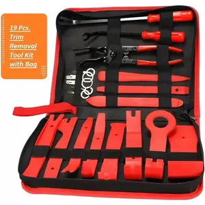 Car panel disassembly tool set of 19 pieces, automatic clamp disassembly tool set, pry bar repair kit, audio interior plastic shell buckle driving recorder quick release buckle car tool, Car Repair Tools