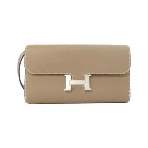 Pre-owned HERMÈS Calfskin Small Leather Goods Hermes Constance To Go Epsom Wallet