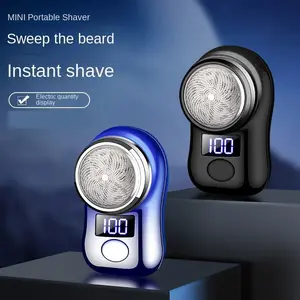Mini Electric Shaver, Portable Smart Design, Pocket Beard Trimmer, Ideal for Travel Business Home Car Use, Small Size Easy Operation, Men's Gift, Usb Rechargeable Shaver