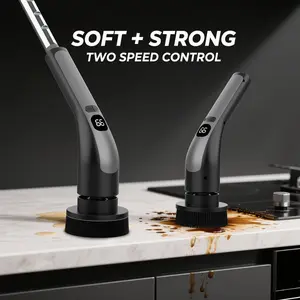 New Product Wireless Electric Cleaning Brush 9-in-1 Multi-Functional Household Kitchen Bathroom Adjustable Automatic Rotating Washing Brush