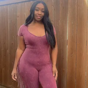 Justine fringed Romper