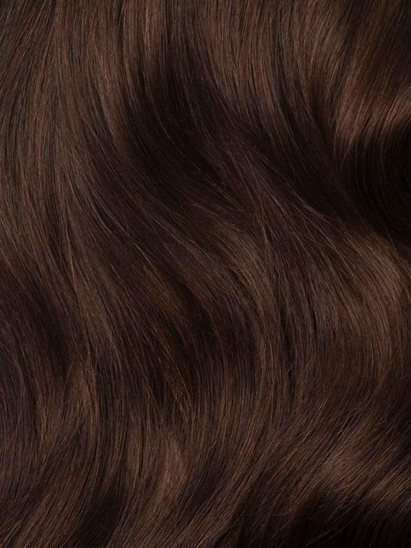 20" Seamless Chocolate Brown Clip-Ins (180g)