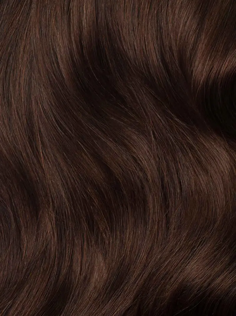 20" Seamless Chocolate Brown Clip-Ins (180g)