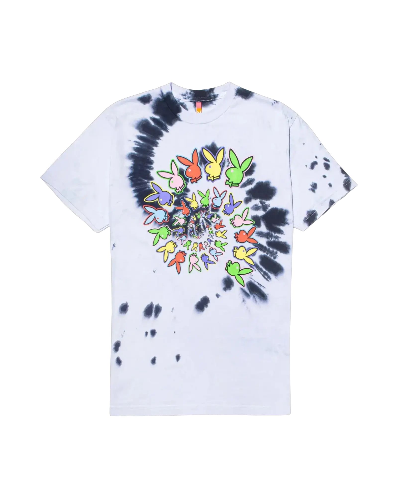 Playboy x Color Bars Spiral Tie-Dye T-Shirt