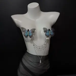 Deep Purple Butterfly Bow Collar with Bell Cute Fox Tassel Pendant Fashion Decor Jewelry Set