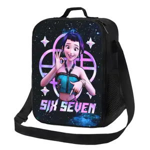 Kpop Huntrix ZOEY 67 Meme Lunch Box Boys Girls Insulated Lunch Bag Reusable Thermal Cooler Tote Portable Shoulder Strap School Picnic