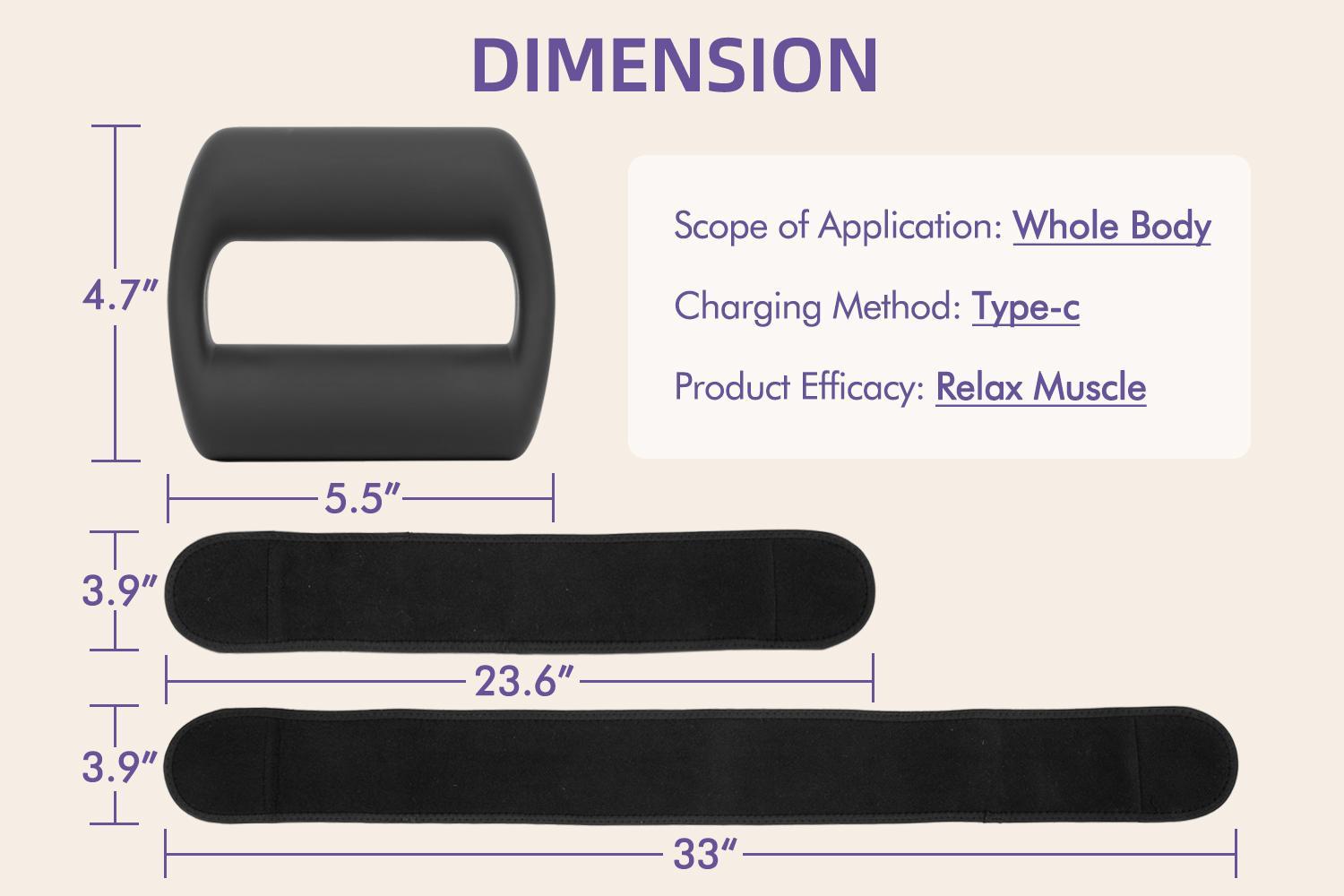 Cordless Massager Ring for Whole Body - 5 Speed Levels, Neck & Shoulder Muscle Relief, Portable Deep Tissue Percussive Massager for Relaxation, Fitness-Focused Christmas Gift for Men & Women