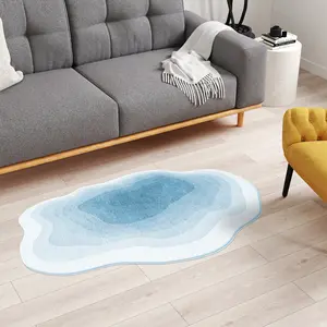 Luxurious Ultra-Soft Faux Cashmere Plush Carpet, Cozy Non-Slip Indoor with Stylish Artistic Design for Living Bedrooms, and Game Rooms washable rugs