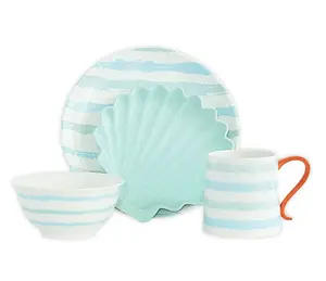 16 Piece Dinnerware Set - Multi-Color, Includes Dishware, Tableware, and Cutlery