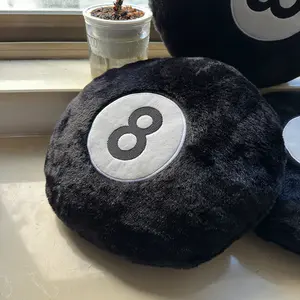 Eight-Ball Pillow, Unique Design Cushion Seat Pad, Room Decor, Home Office Chair Mat, Outdoor Camping, Sofa Bed Decoration, 35x35cm, Holiday Gift, Creative Decorative Cushion