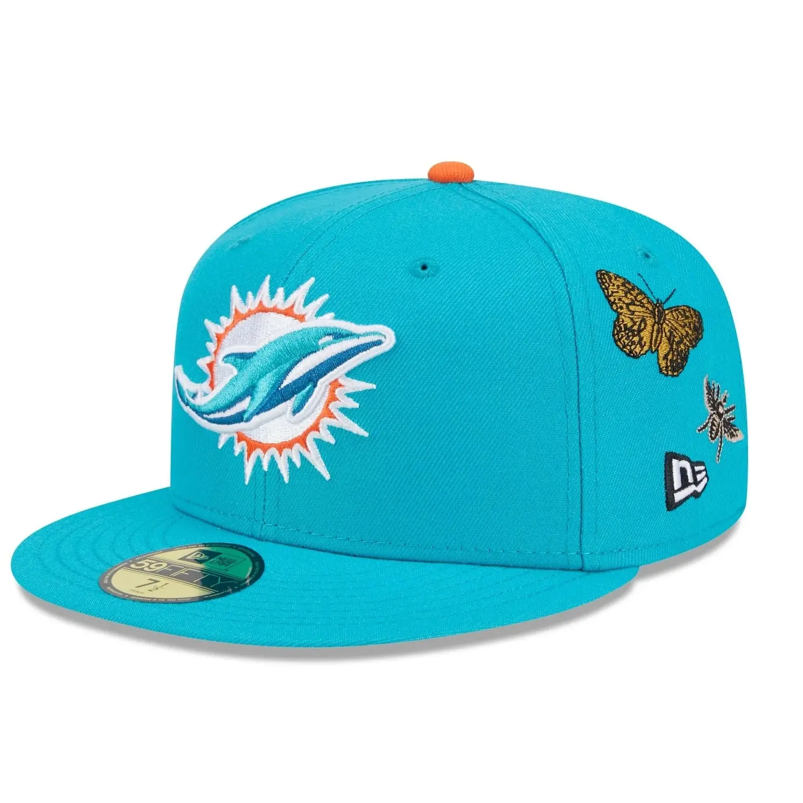 FELT "MIA Dolphins" Teal Fitted