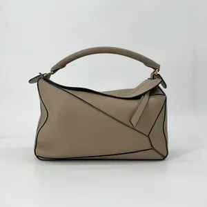 Pre-owned Loewe Calfskin Crossbody Bags Puzzle Small Sand Grained