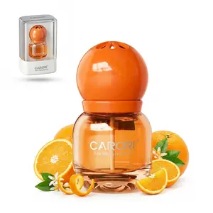 Carori Car Air Freshener - Adorable Lightbulb-Shaped Vent Clip - Long Lasting Scent - Lemon Pear Blossom Tea - Essential Oils - Scented Car Accessories - Up to 180 Days Freshness