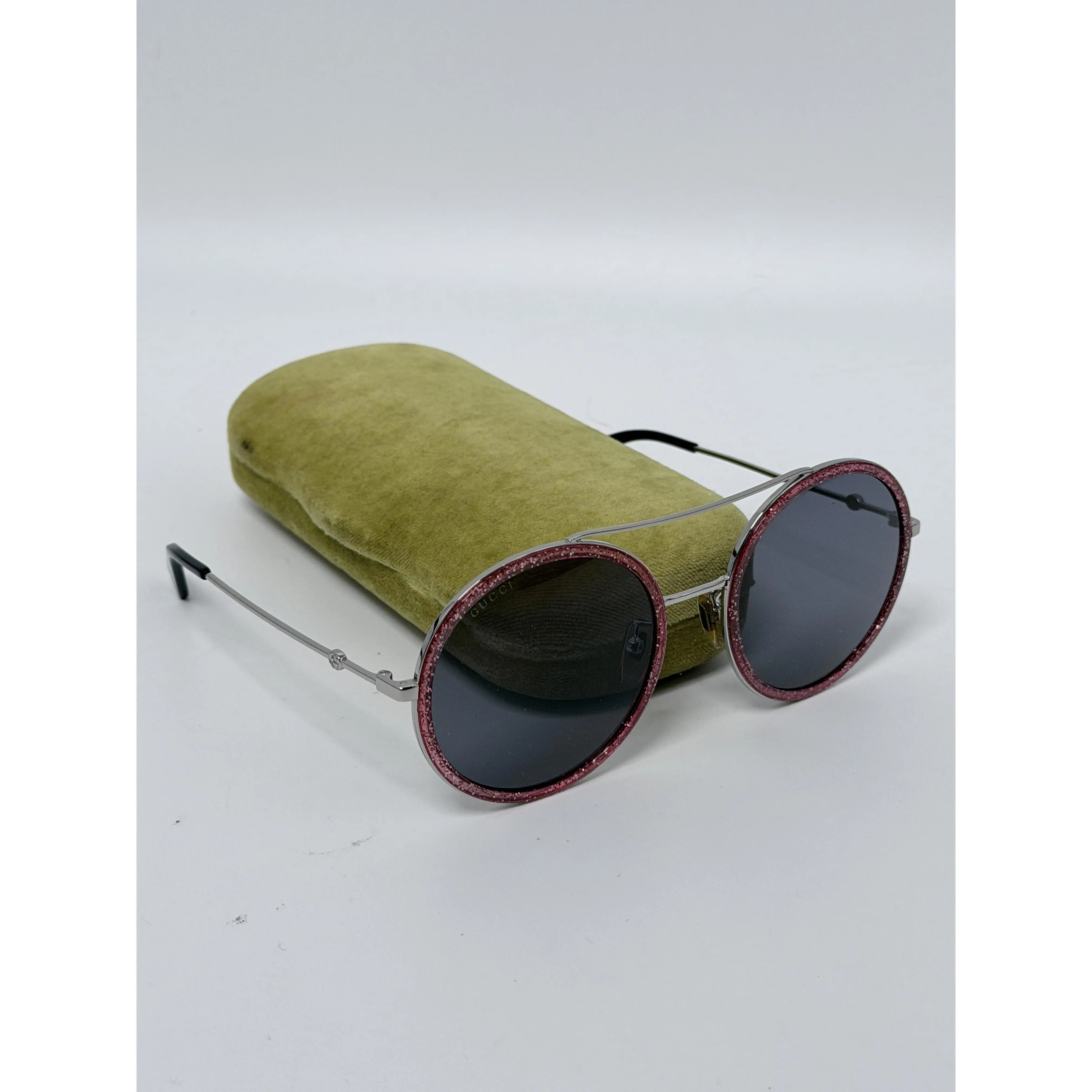 Gucci GG0061S Round Glitter Sunglasses GG001S
