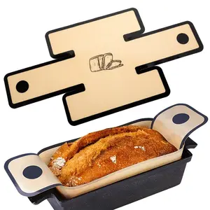 2-Pack Reusable Silicone Baking Board Liners | Non-stick, Easy-to-clean Extra-Large 19.3x9.5 inch (49x24 cm) Food-safe Baking Plates for Bread, Pastries, and Pizza | Dishwasher safe, perfect for Ramadan and Mother's Day.