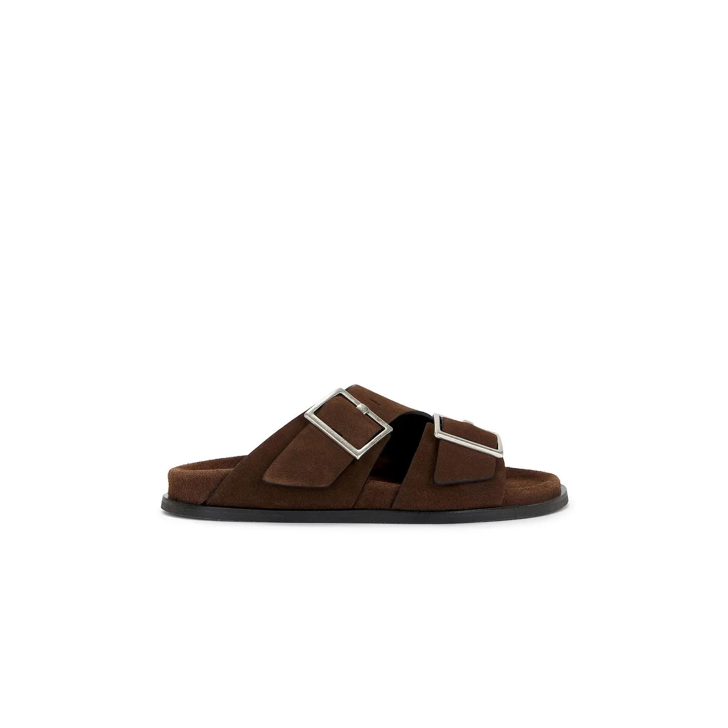 ALOHAS Alba Sandal in Suede Brown