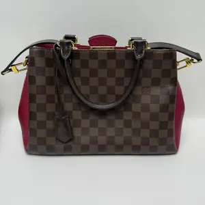 Pre-owned Louis Vuitton canvas Handbag Louis Vitton Brittany Brown Coated T JM0000186949