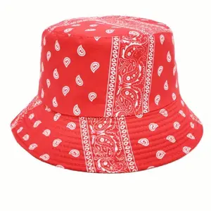 Orange Bandana Bucket Hat
