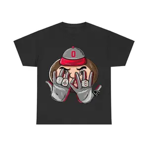 Ohio State Buckeyes Champion Ring Tshirt, College Football Tee, 2025 Playoff National Champions Ring Red Crew, Game Day Wear Black Classic