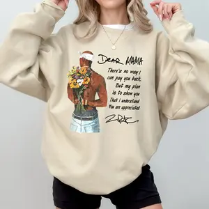 Happy Mother's Day Dear Mama Tupac Unisex Shirt There's No Way I Can Pay You Back Tee - 2Pac Quotes 1 Sided T-Shirt Cotton Vintage Rapper Sweater