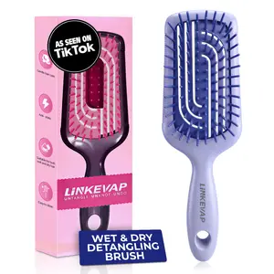 2026 Must-Have LINKEVAP Detangling Brush Anti-Breakage Pain-Free Wet & Dry Hair Brush For Women&Men  As Seen on TikTok