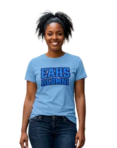 EAHS Alumni Tee - Edwin Allen High School Alumni Shirt - EAHS ALUMNI Front - Crest Back - Unisex T-Shirt