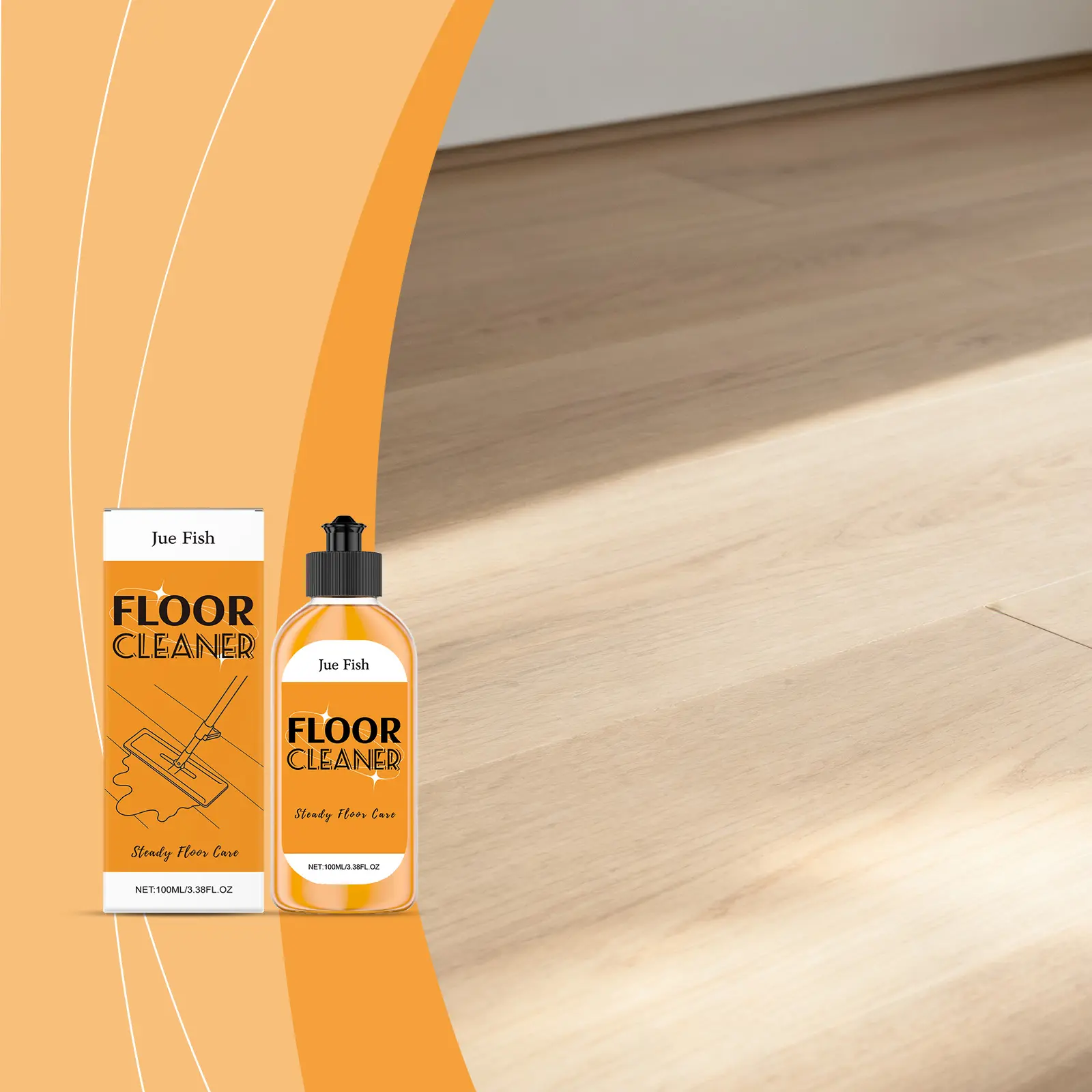 Floor Cleaner – Triple-Action Formula: Cleans, Polishes, and Leaves a Fragrance.